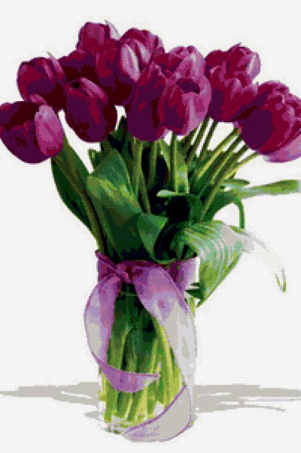 тюльпаны - букет, тюльпаны, цветы - предпросмотр