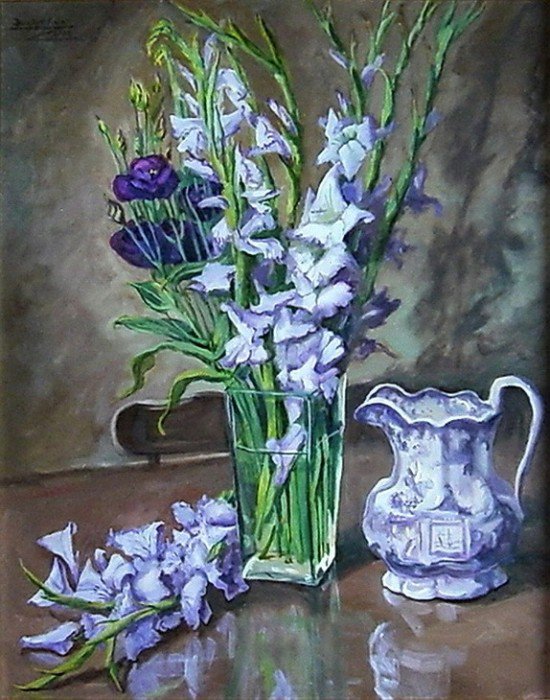 Серия "Букет" - цветы, букет, гладиолусы - оригинал