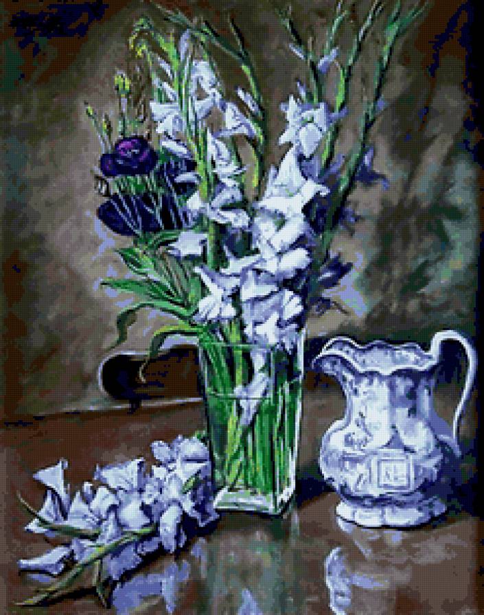 Серия "Букет" - гладиолусы, цветы, букет - предпросмотр