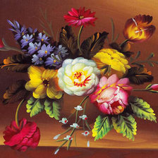 Оригинал схемы вышивки «цветы» (№268871)