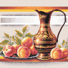 Оригинал схемы вышивки «Натюрморт с персиком» (№268949)