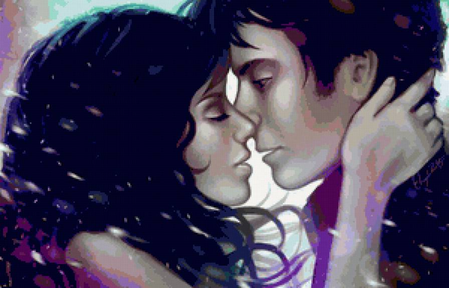 Поцелуй - двое, люди, пара, девушка, мужчина - предпросмотр