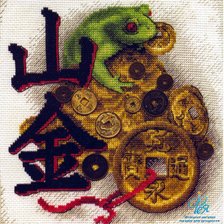 Схема вышивки «денежная жаба»