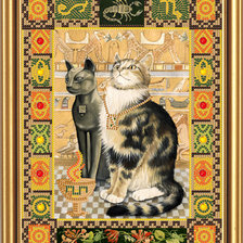 Схема вышивки «Кот-скорпион»