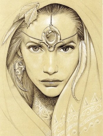 Девушка. - девушки, фентези - оригинал