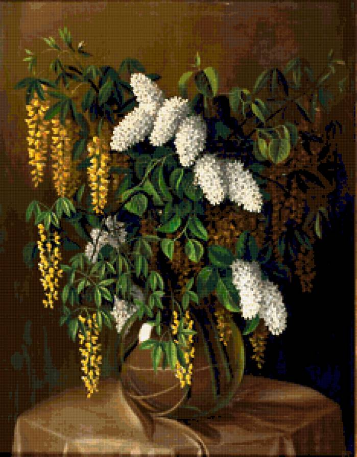 Гроздья черемухи - черемуха, цветы, наюрморт - предпросмотр