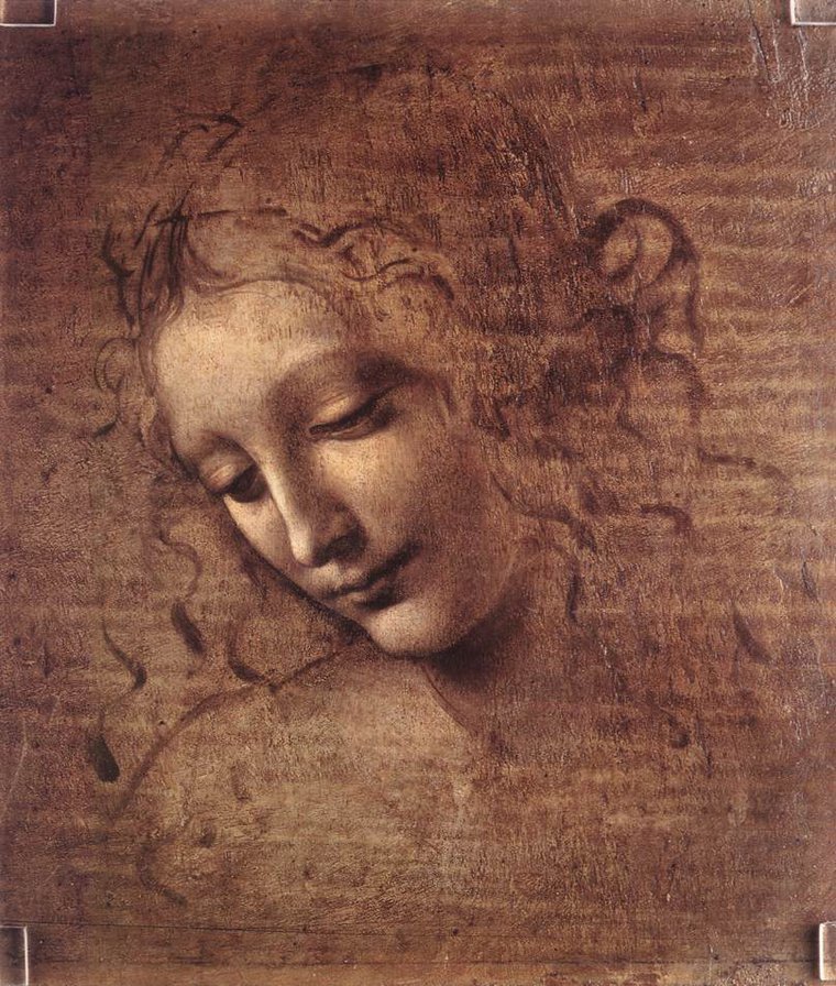 Leonardo_da_Vinci_Female_head_(La_Scapigliata) - leonardo_da_vinci_female_head_(la_scapigliata), девушка, портрет - оригинал