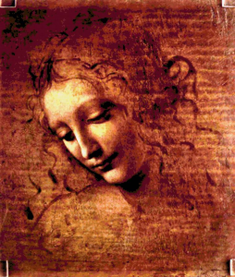 Leonardo_da_Vinci_Female_head_(La_Scapigliata) - портрет, девушка, leonardo_da_vinci_female_head_(la_scapigliata) - предпросмотр