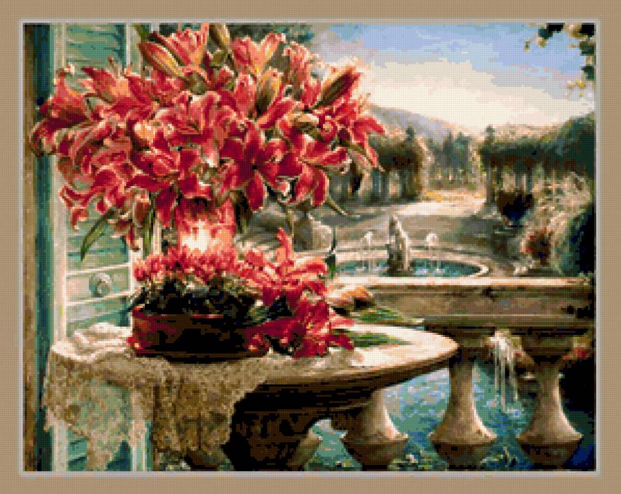 букет лилий - предпросмотр