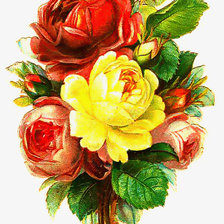 Оригинал схемы вышивки «букет роз» (№269646)
