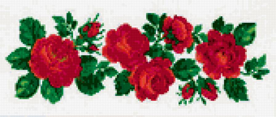 бордюр розы - предпросмотр