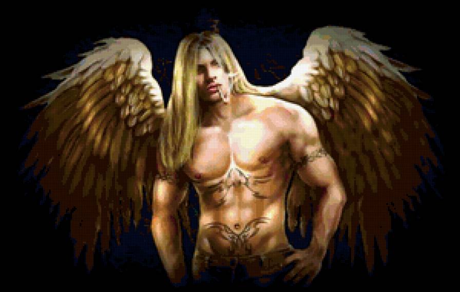 Падший ангел - ангел, парни - предпросмотр