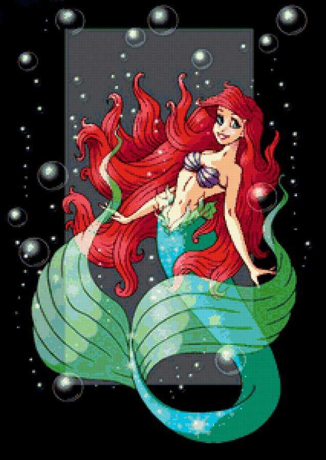 ариель - русалочка, детская, детям, русалка, мультяшки, дисней, мультик - предпросмотр