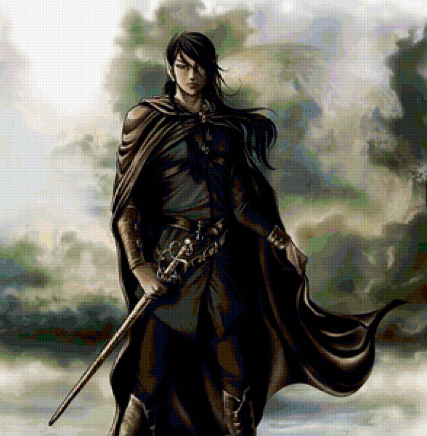 Эльф - фентези, парни, воин - предпросмотр