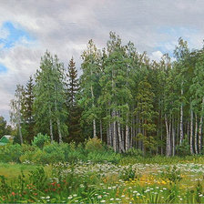 Схема вышивки «Околица»