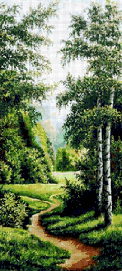 Серия "Пейзажи" - дорога, пейзаж, лето - предпросмотр