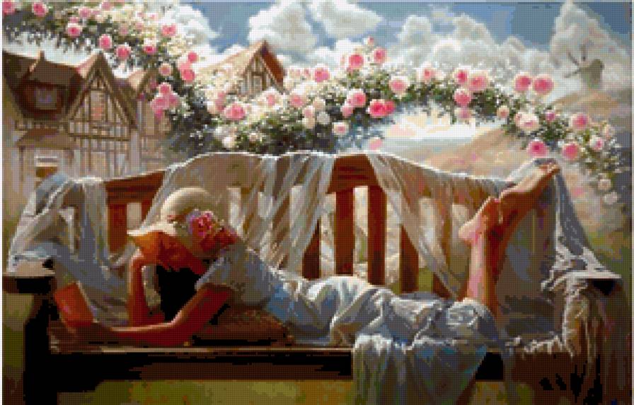 Девушка-картина - девушки - предпросмотр