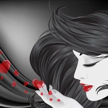 Схема вышивки «Девушка.»