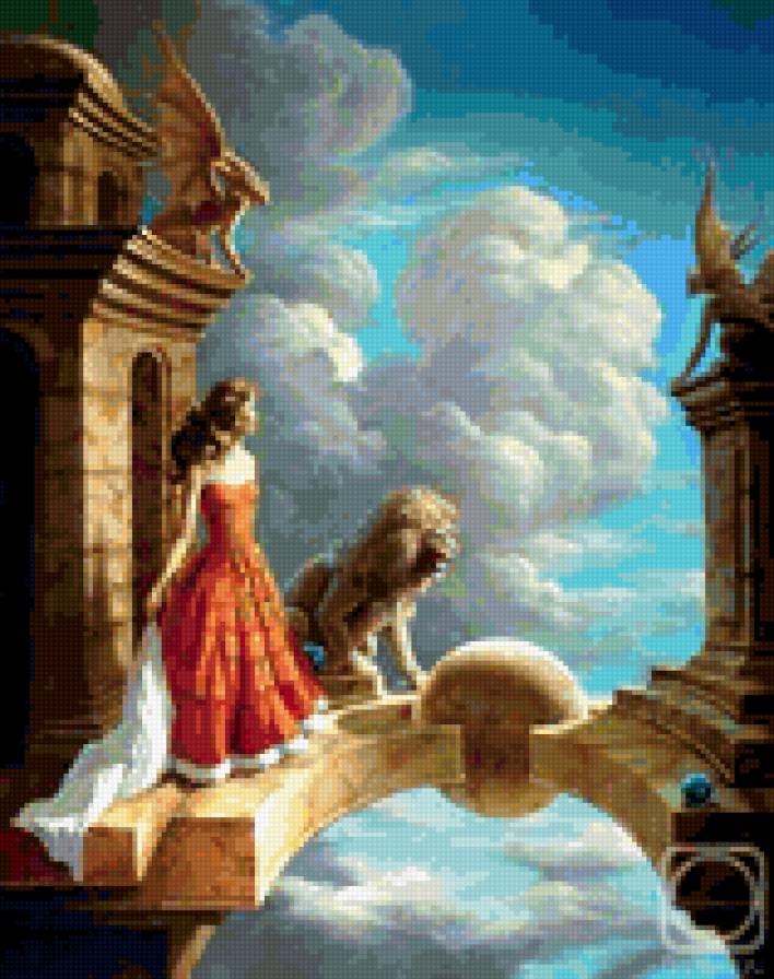 Небесный замок - фэнтези, замок - предпросмотр