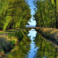 Схема вышивки «пейзаж»