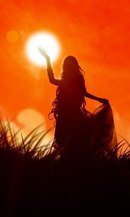 Закат - девушки - оригинал