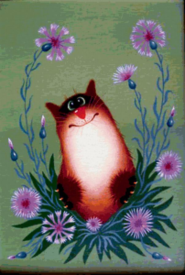 Очаровательные котейки Александра Зотова - кот - предпросмотр