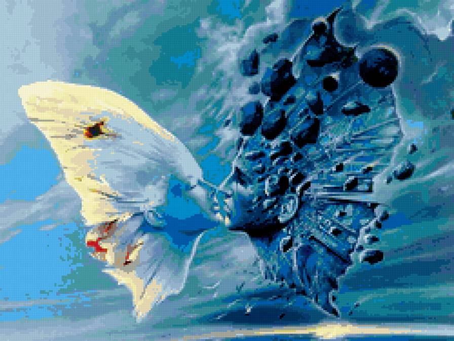 он и она - абстракция, поцелуй - предпросмотр