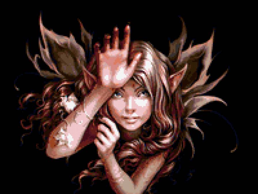 нимфа - фэнтези девушка - предпросмотр