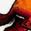 Предпросмотр схемы вышивки «лис и кофе» (№271734)