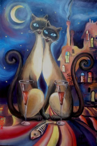 парочка - пара, коты - оригинал