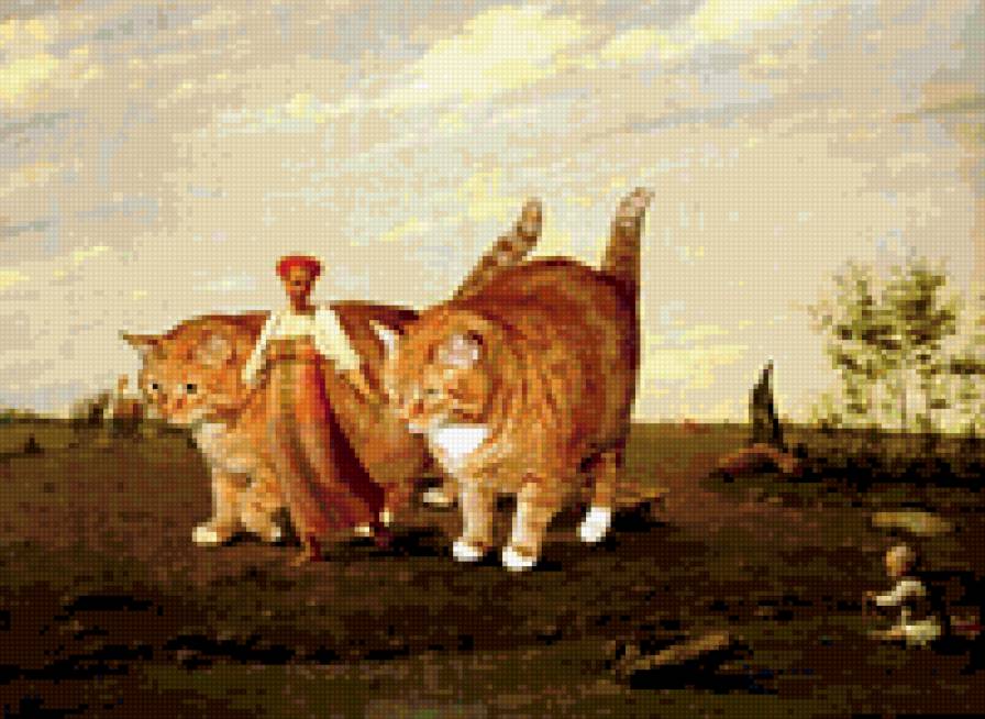 коты - картина, шутка - предпросмотр