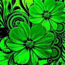 Схема вышивки «ЗЕЛЕНЫЙ УЗОР»