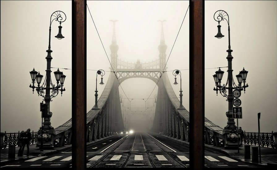 МОСТ В ТУМАН - мост - оригинал