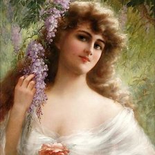 Схема вышивки «женский образ в живописи»