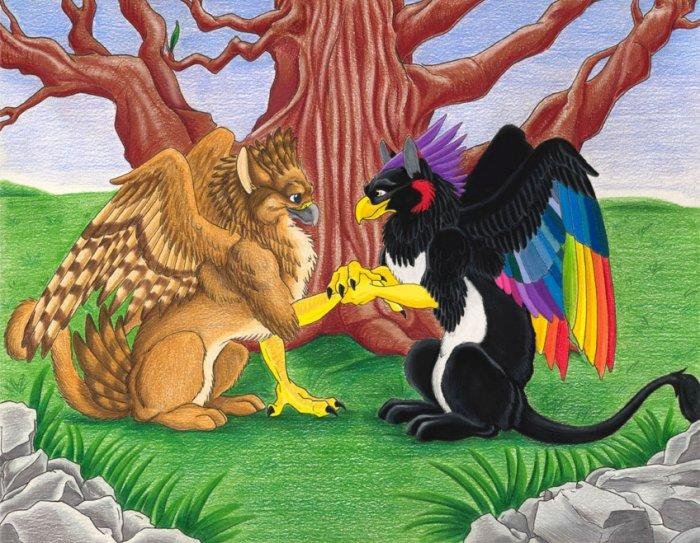 грифрны - грифоны - оригинал