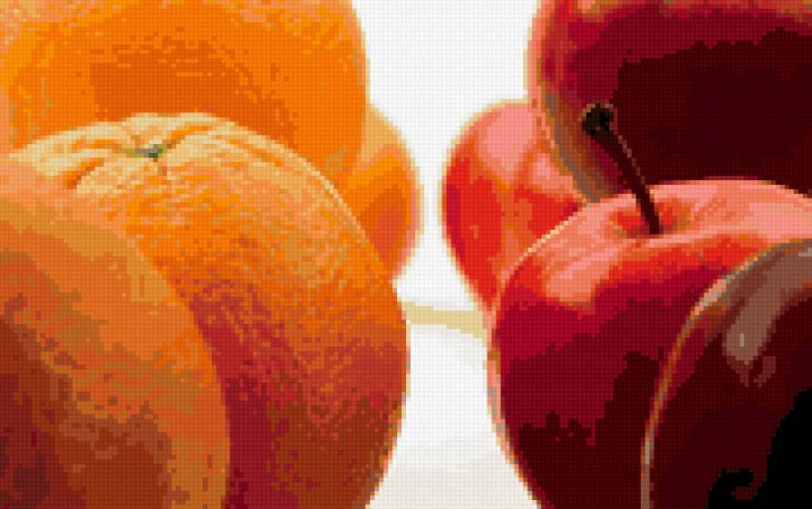 Фрукты - апельсины, яблоки, фрукты - предпросмотр