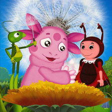 Схема вышивки «лунтик»