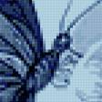 Предпросмотр схемы вышивки «Бабочка и орхидея» (№273022)