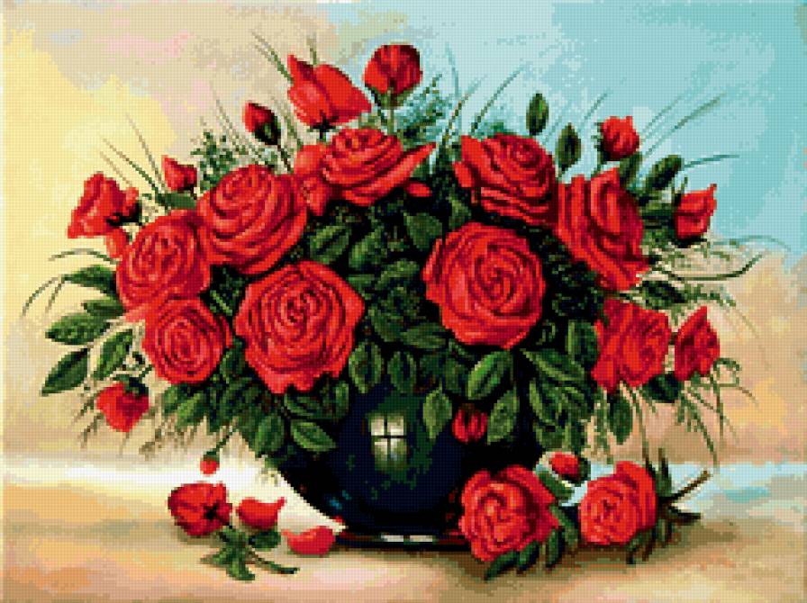розы - природа, романтика, , букет, натюрморт, цветы - предпросмотр