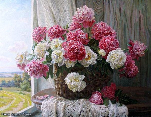БУКЕТ ПИОНОВ - пионы, цветы, букет, розовый - оригинал