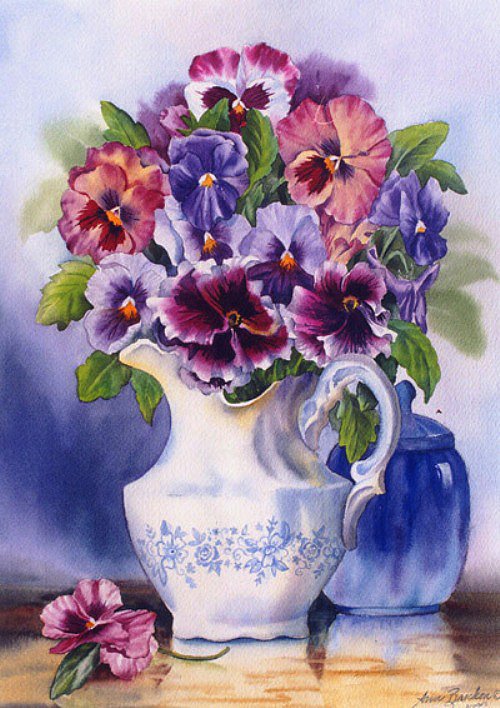 анютки - анютки, букетанютки, цветы, анютины глазки - оригинал