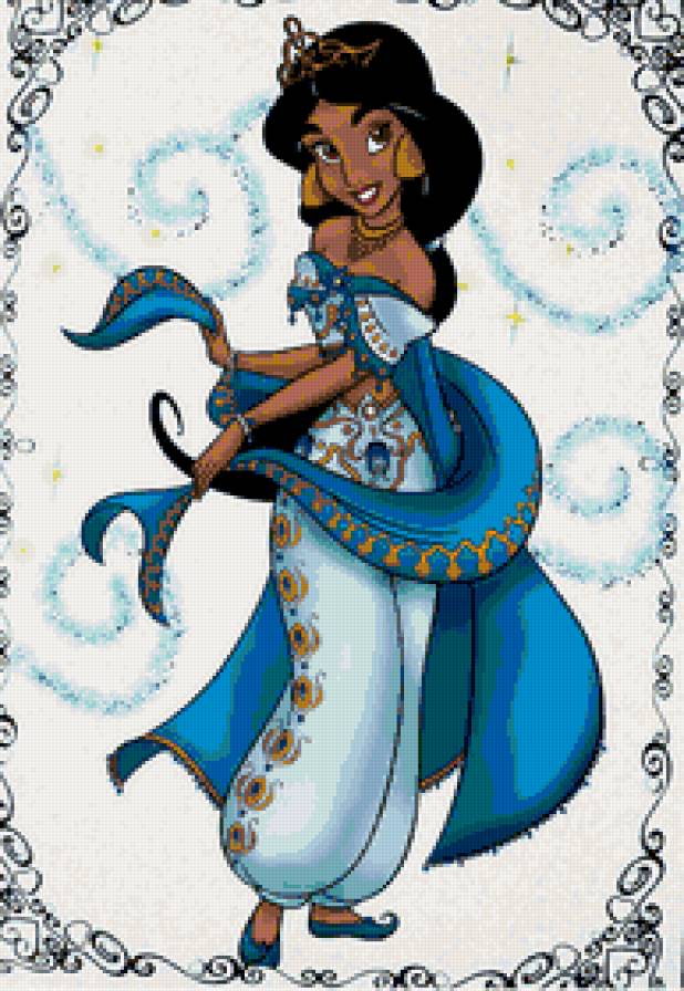 жасмин - дисней, алладин, детская, мультик, принцесса, мультяшки, детям - предпросмотр