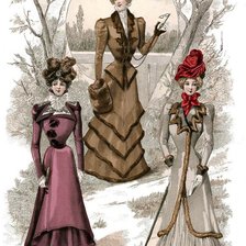 Схема вышивки «Дамы»