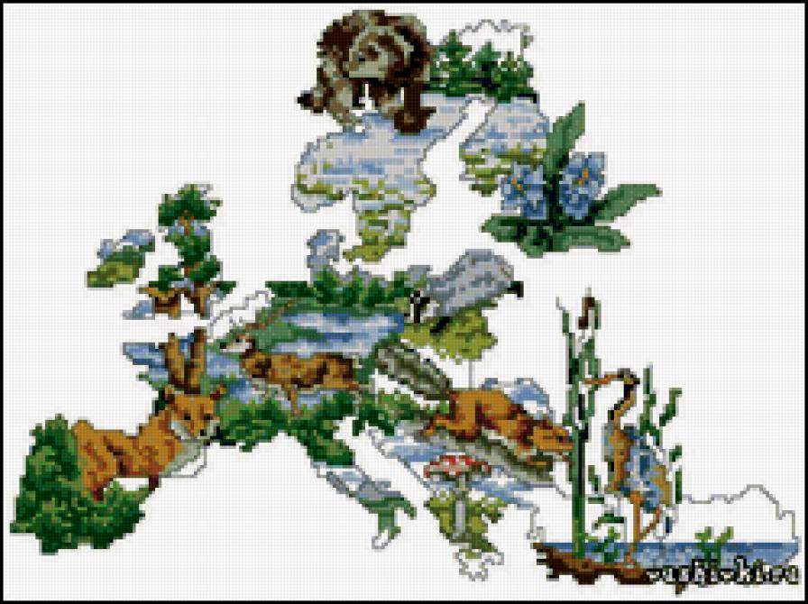 европа - карта - предпросмотр