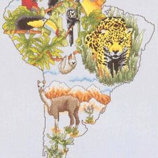 Схема вышивки «африка»