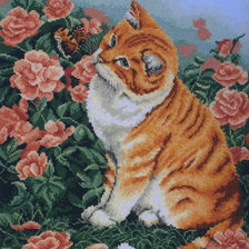 Оригинал схемы вышивки «кот» (№273673)