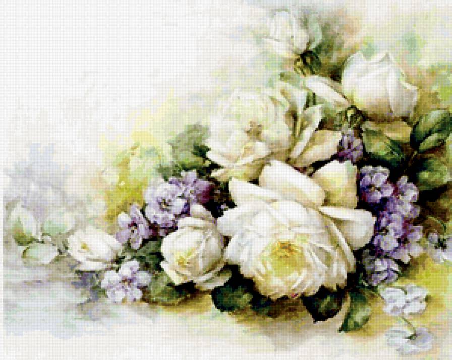 Белые розы - цветы, розы - предпросмотр