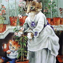 Схема вышивки «коты»