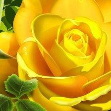 Схема вышивки «Желтая роза»