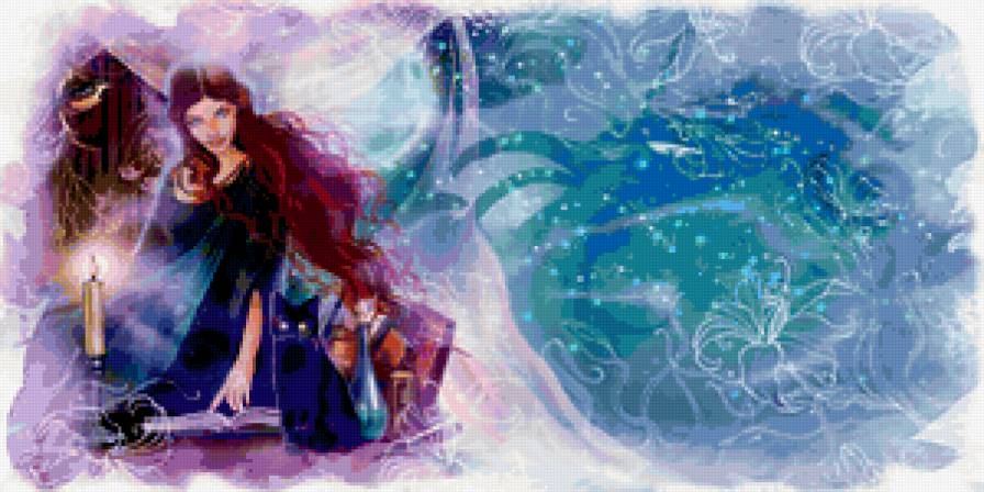 ведьма - мариа кметь, рамка, картина - предпросмотр